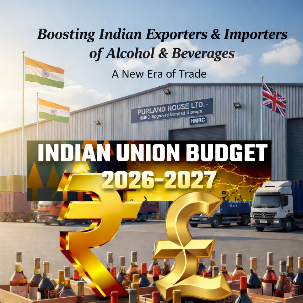 How India’s Union Budget 2026–27 Creates New Opportunities for Alcohol Exporters – Why Bonded Warehousing is the Smart Route to the UK